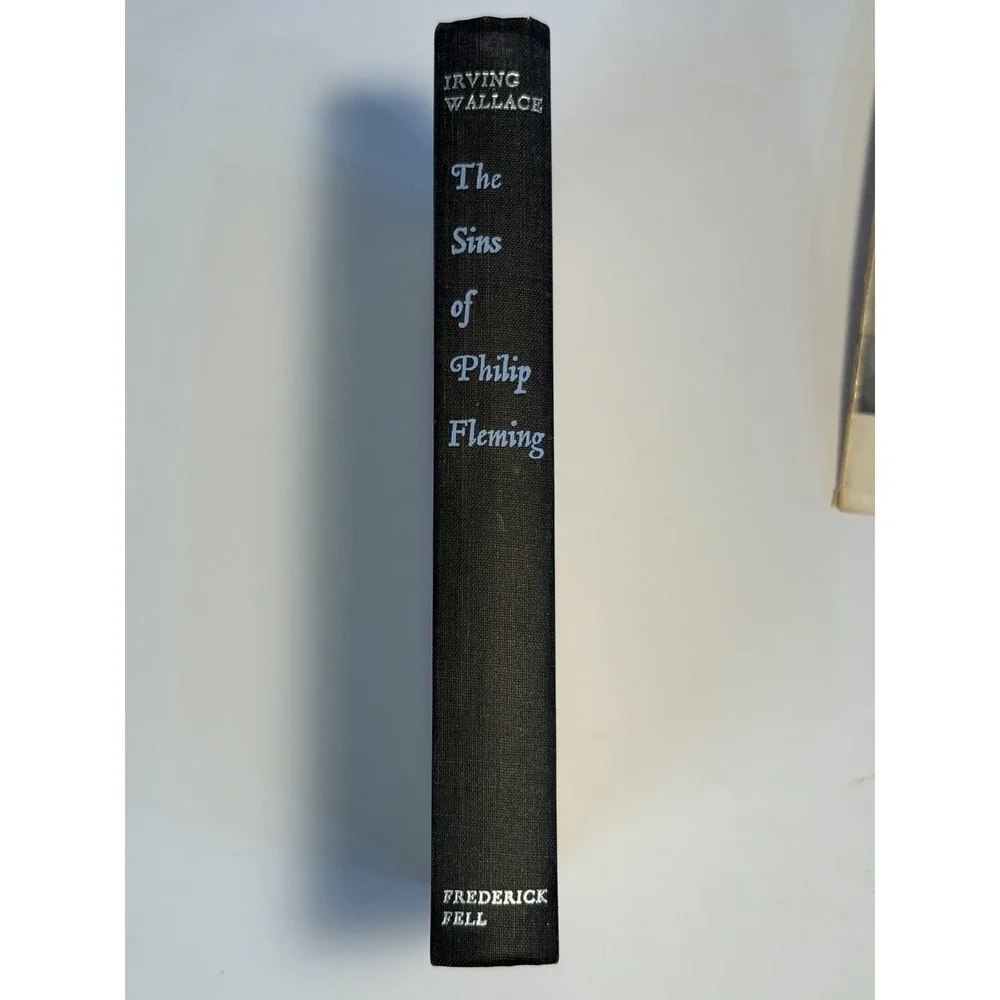 Irving Wallace Sins of Philip Fleming 1959 First Edition First Printing Novel DJ